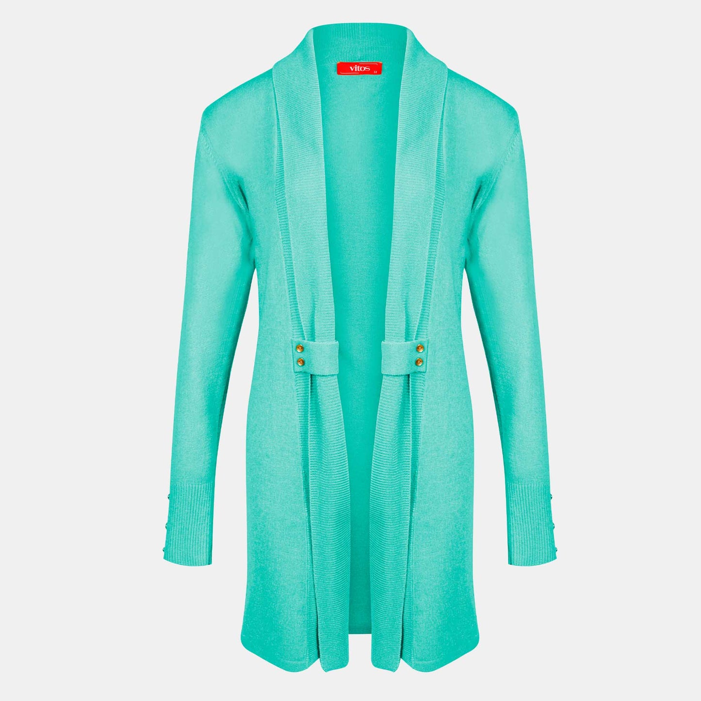 Cardigan solapa con botones - C8010 Primavera