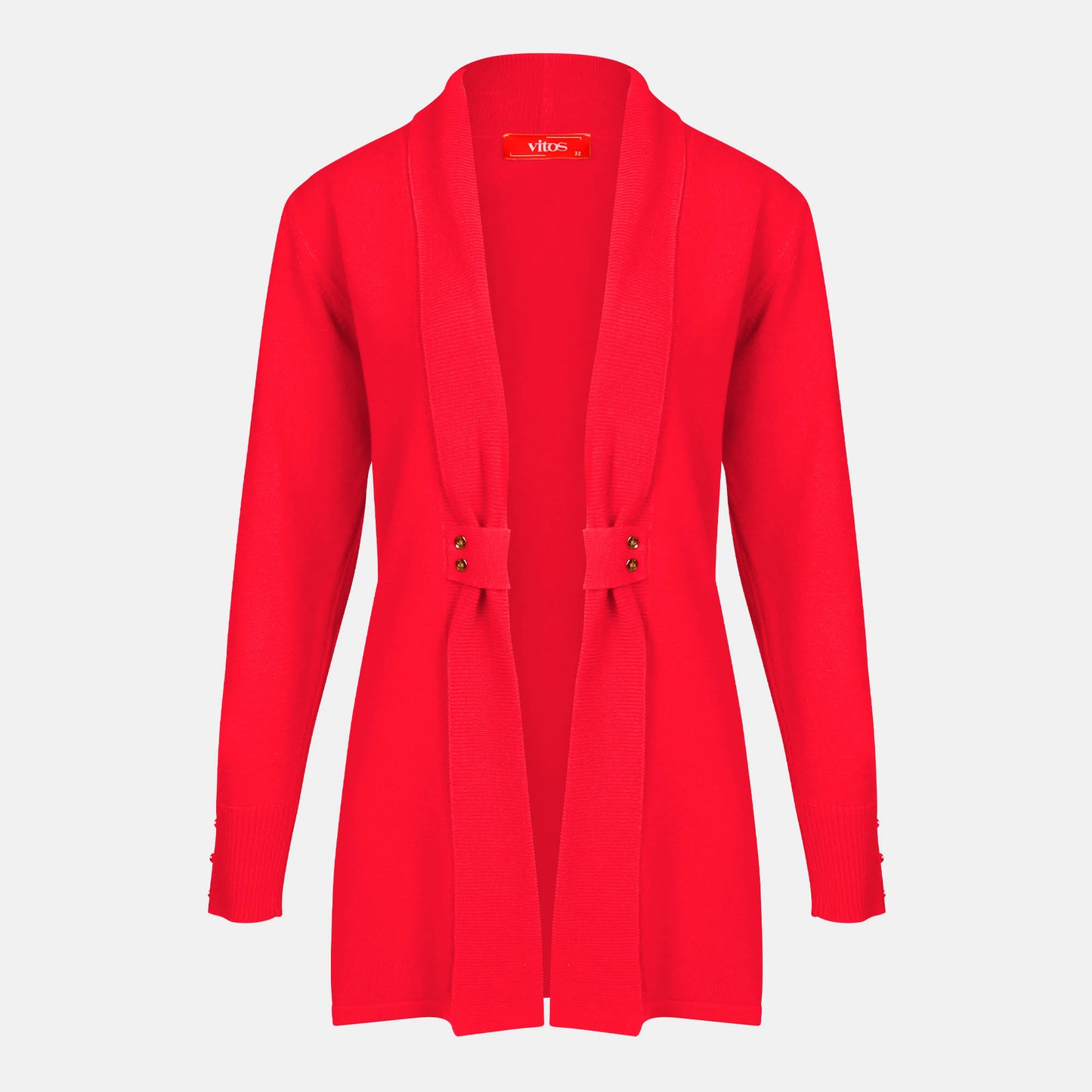Cardigan solapa con botones - C8010 Primavera