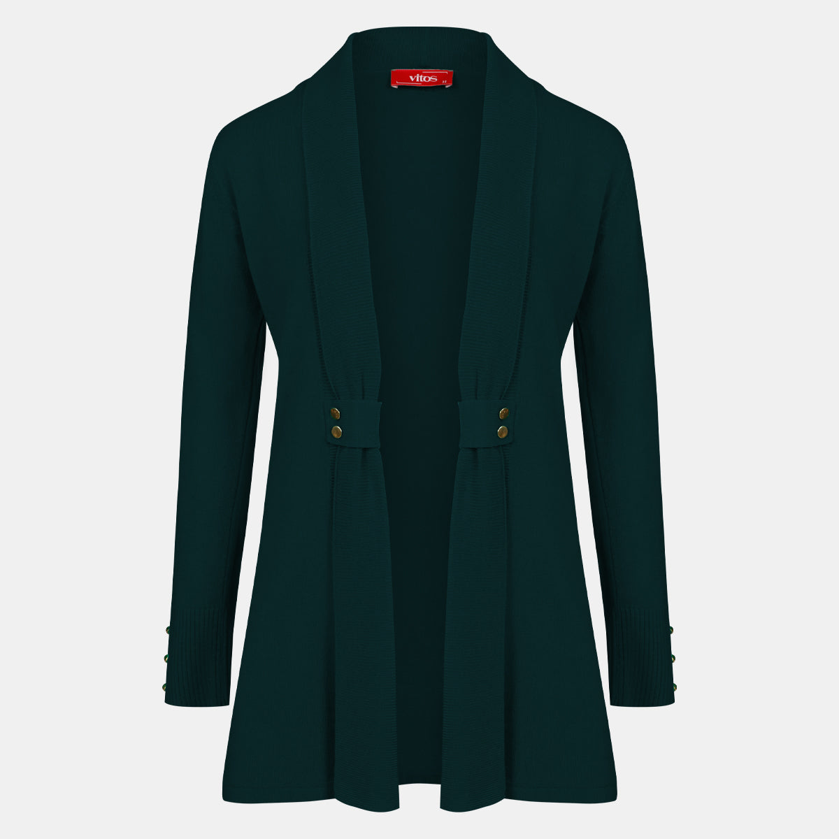 Cardigan solapa con botones - C8010 Invierno