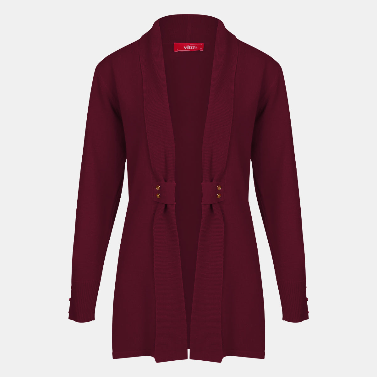 Cardigan solapa con botones - C8010 Invierno