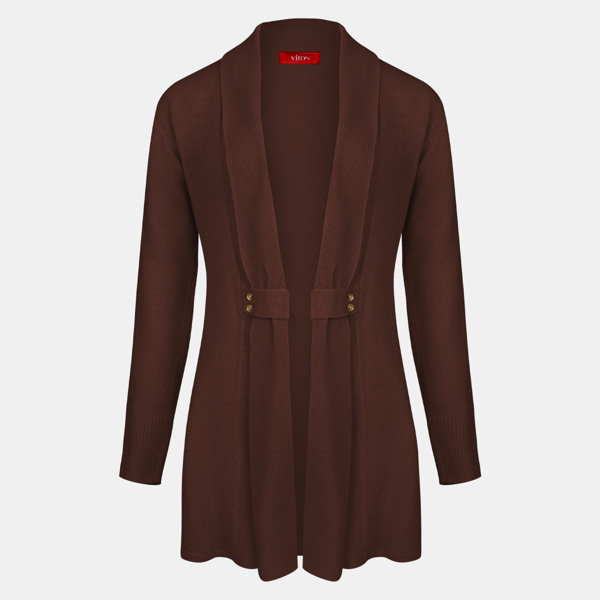 Cardigan solapa con botones - C8010 Invierno