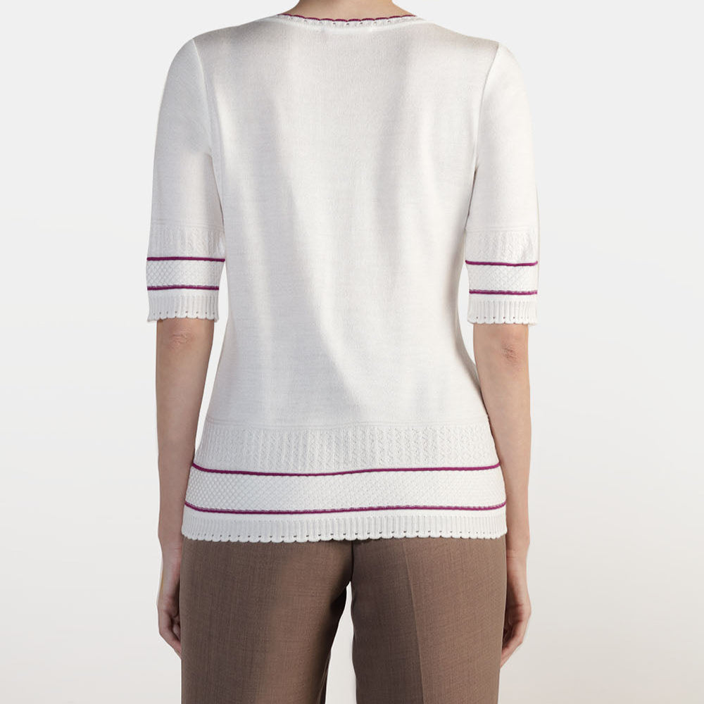 Blusa detalles acanalados con bolsas Audrey
