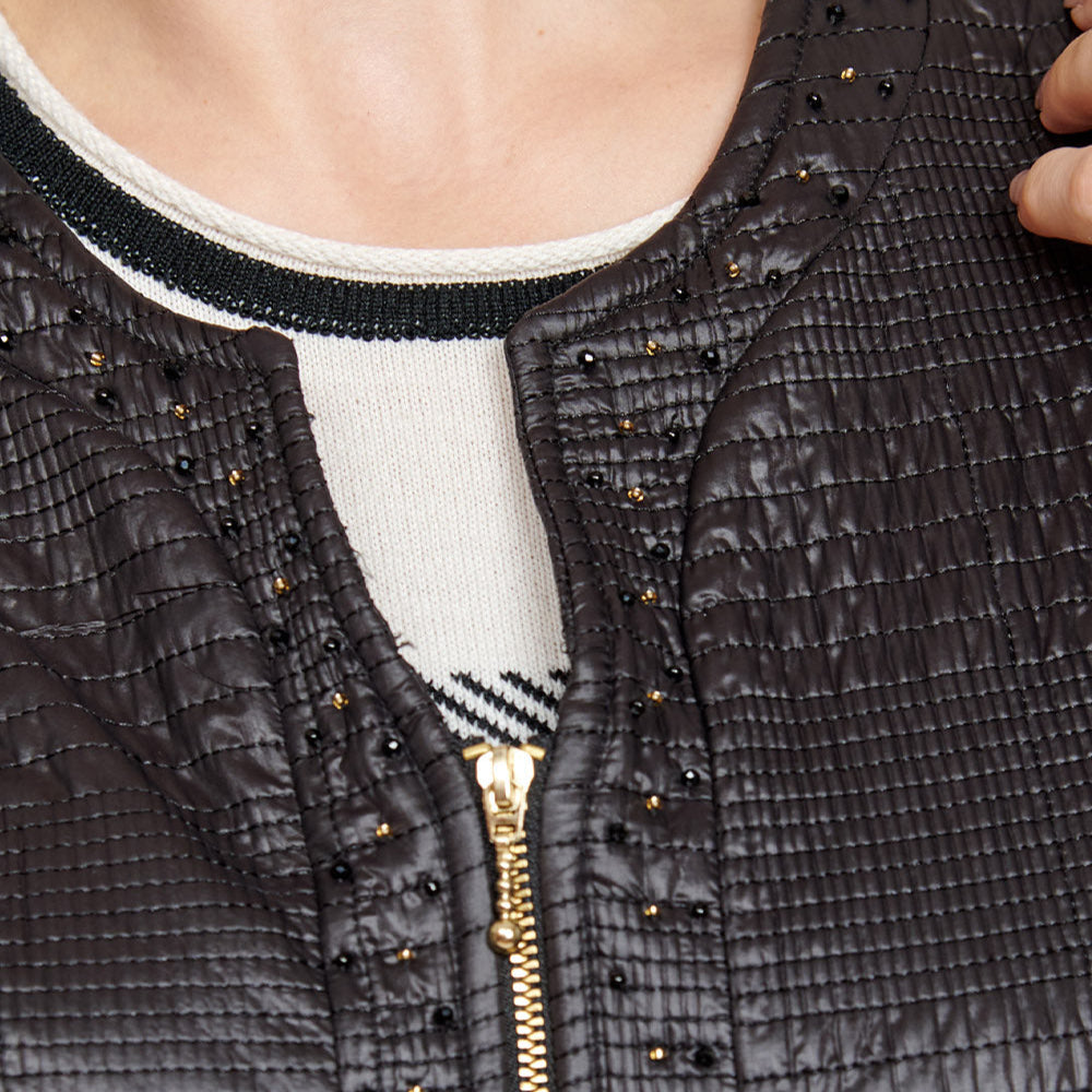 Chaleco capirtonado con peluche Ferrara