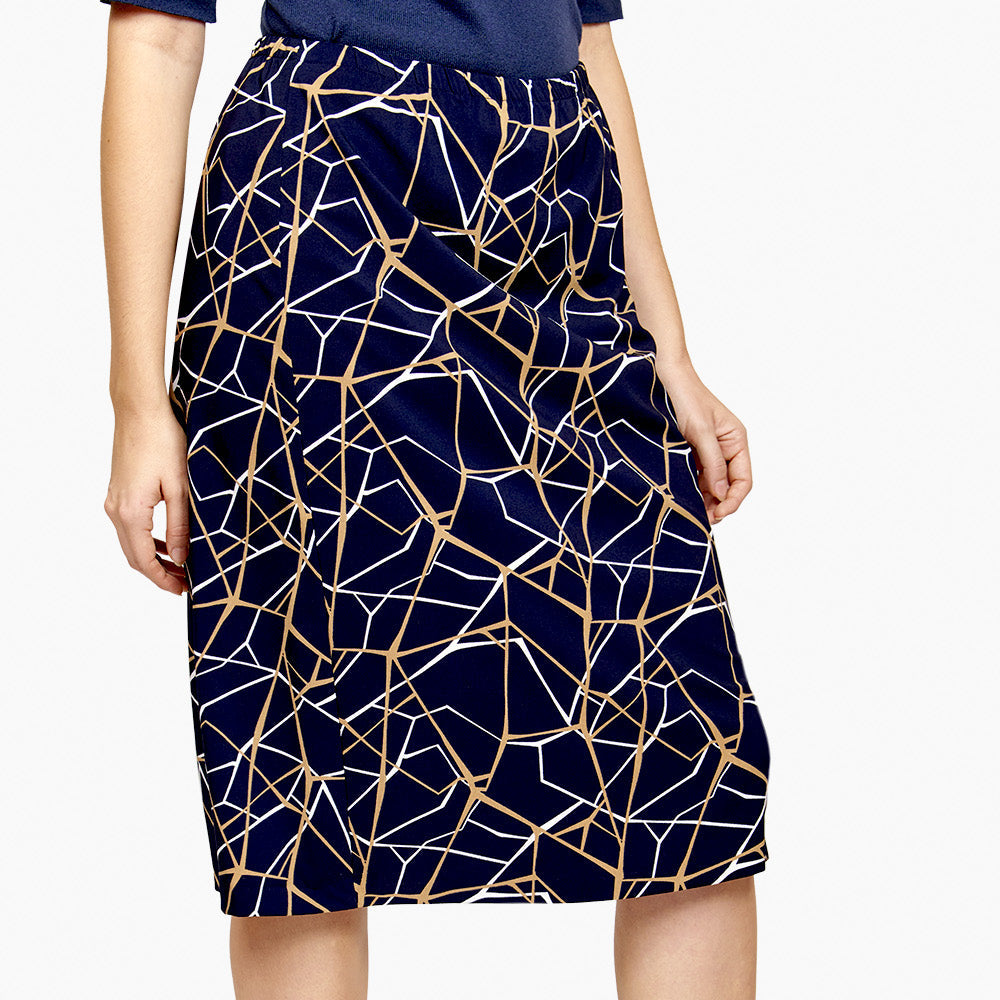 Falda estampada geométrico Toscana