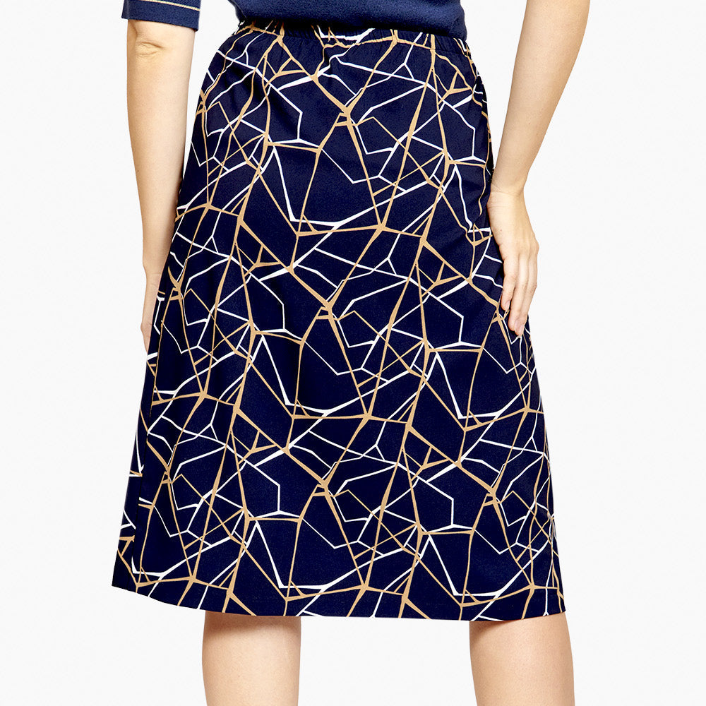 Falda estampada geométrico Toscana