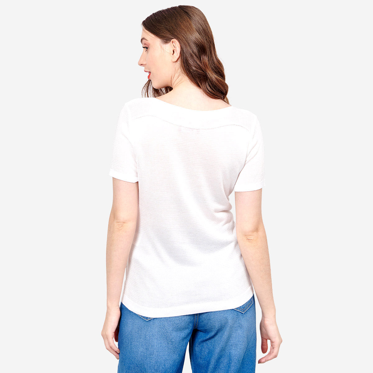 Blusa de rayas Jaquard Loreto
