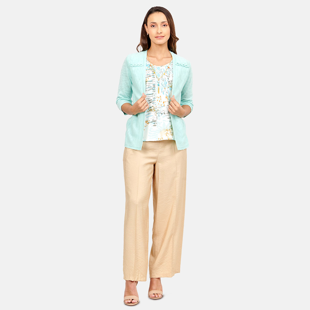 Twin Fix top estampado ensamble con tenza Sisal