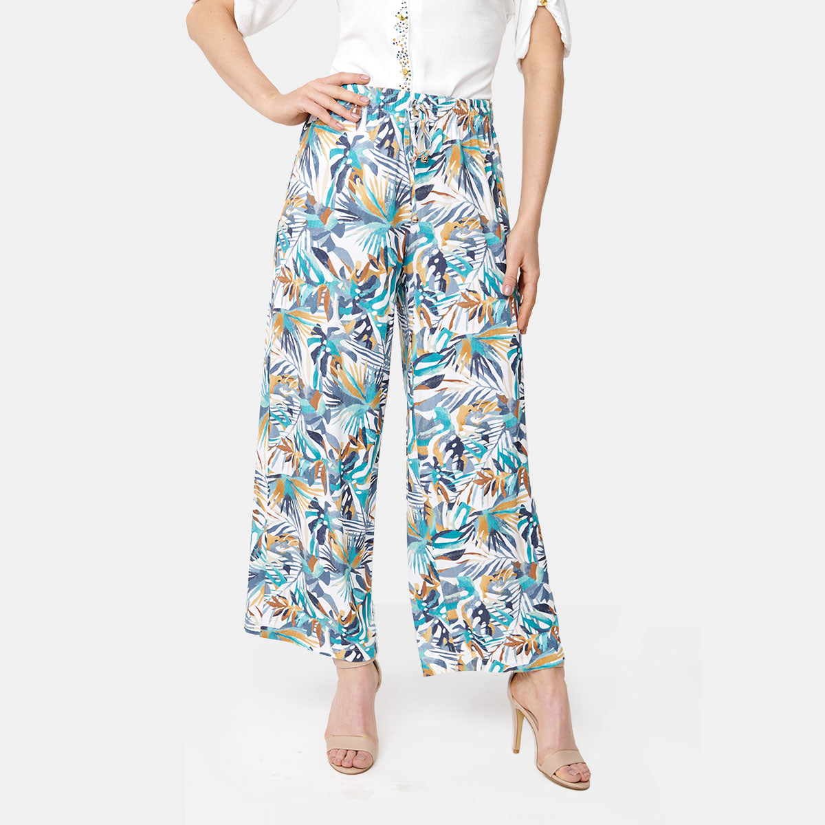 Pantalón amplio con pretina elástica Carroll