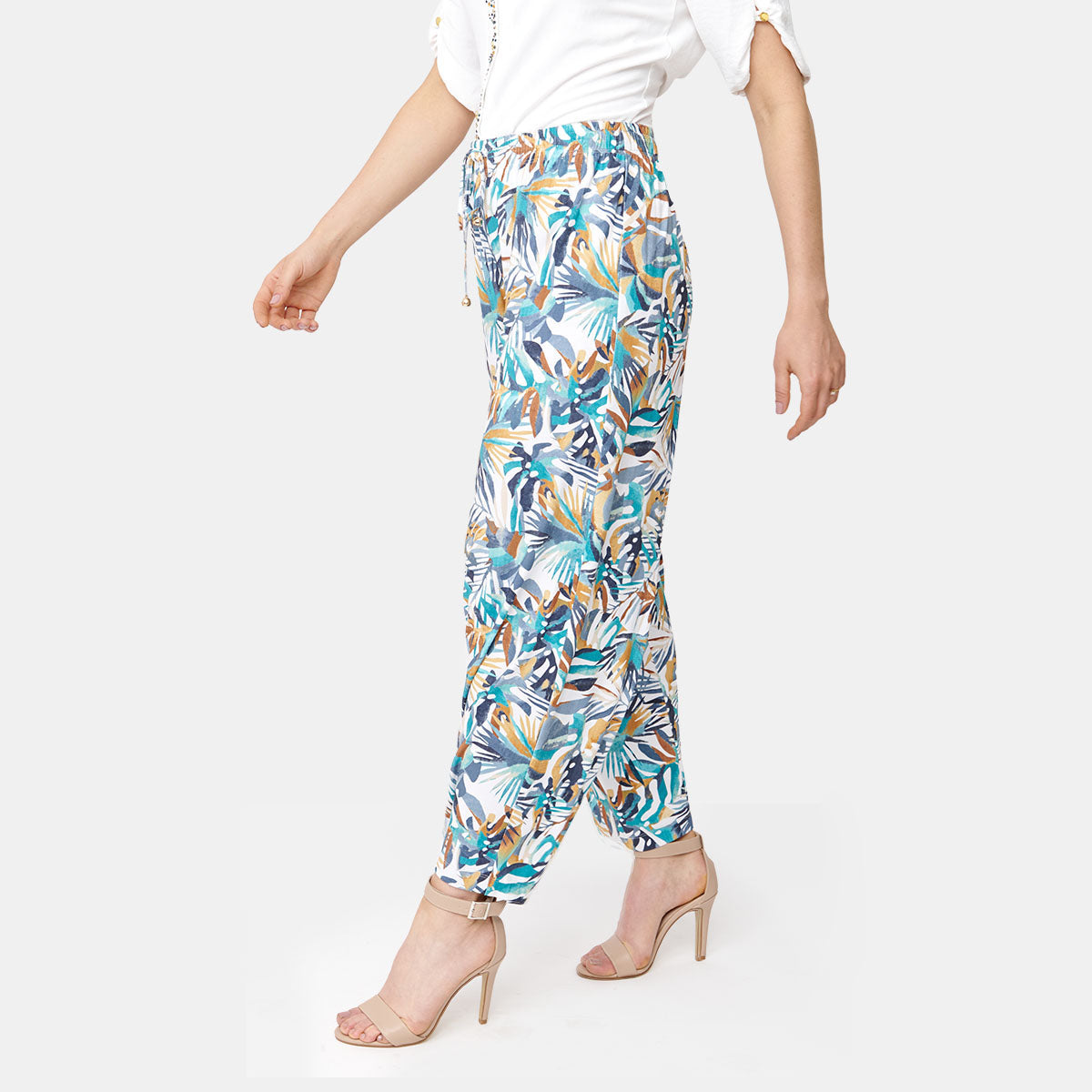 Pantalón amplio con pretina elástica Carroll