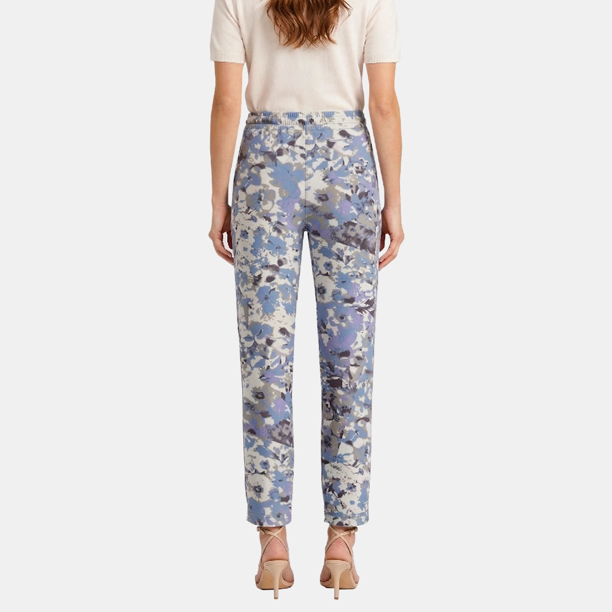 V66742 - Pantalón estampado con jareta Meredith