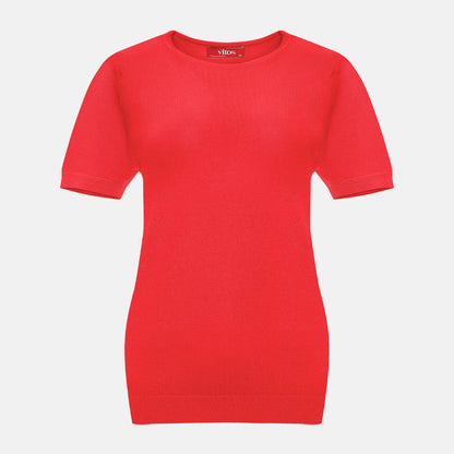Blusa manga corta escote redondo -  C0005 Primavera