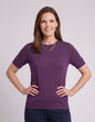 Blusa manga corta escote redondo