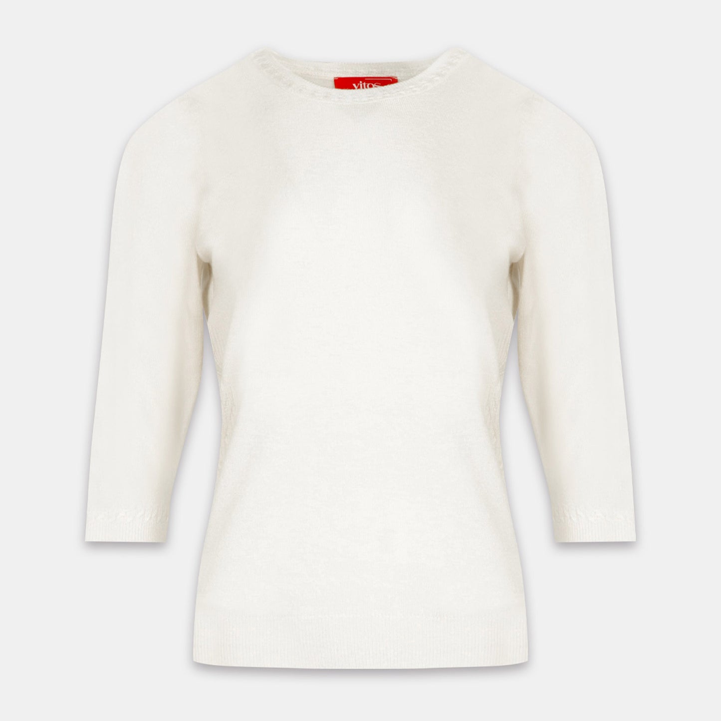 Blusa punto trenza estructura manga 3/4 - C0006 Clasico