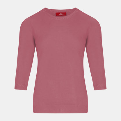 Blusa punto trenza estructura manga 3/4 - C0006 Invierno