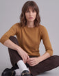 Blusa punto trenza estructura manga 3/4