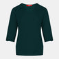Blusa punto escote V calado manga 3/4 - C0008 Invierno