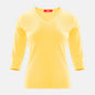 Blusa punto escote V calado manga 3/4 - C0008 Primavera