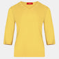 Blusa punto escote V calado manga 3/4 - C0008 Atemporales