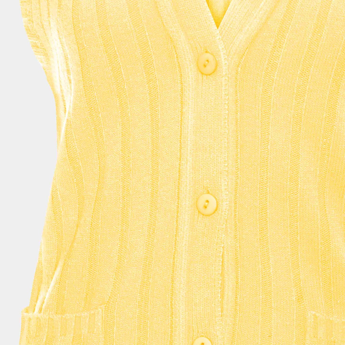 Chaleco Acanalado con bolsillos  - C0061 Primavera