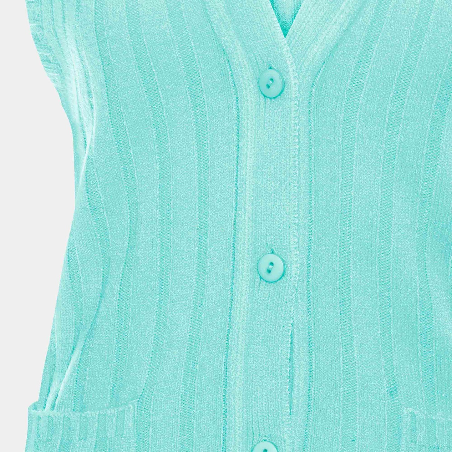Chaleco Acanalado con bolsillos  - C0061 Primavera