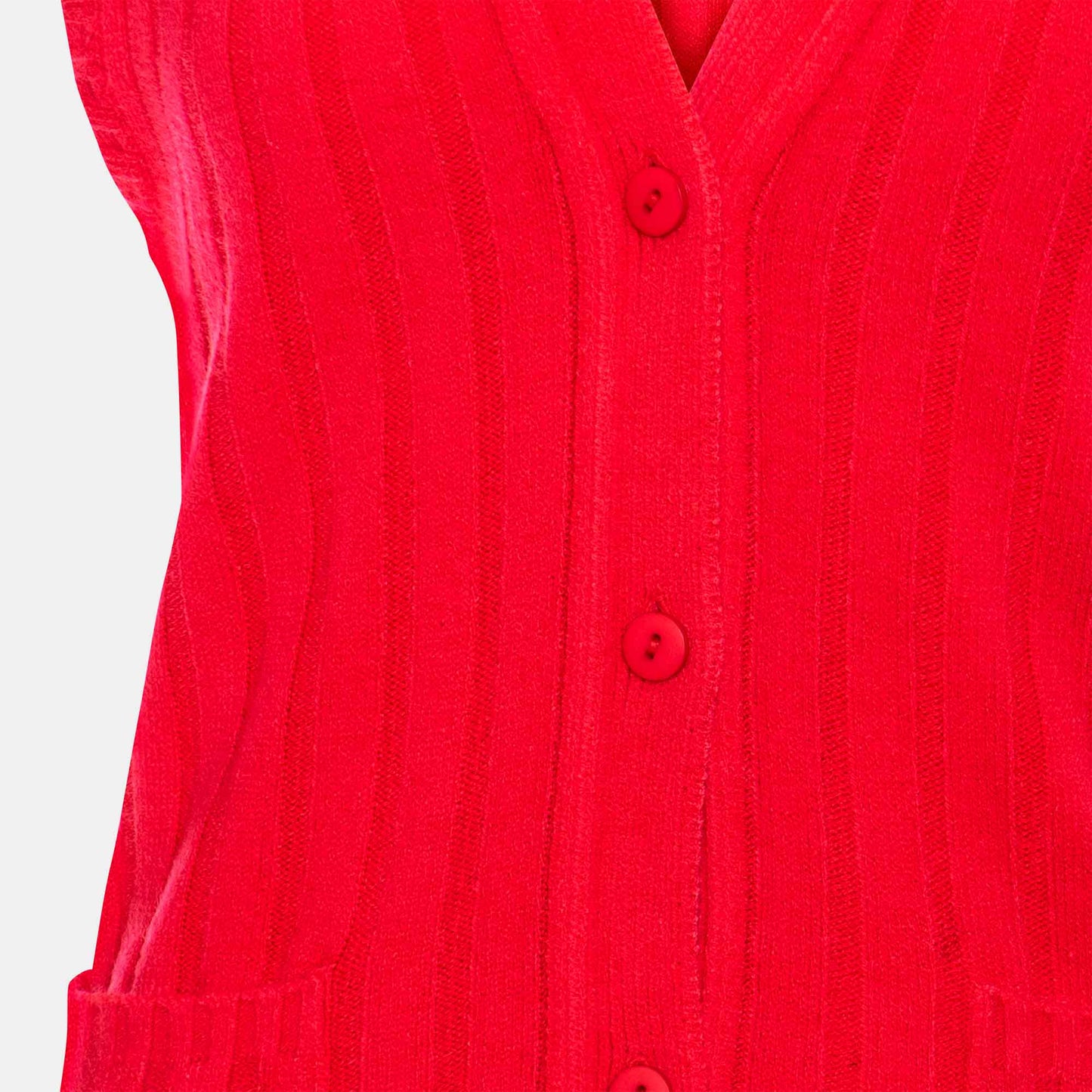 Chaleco Acanalado con bolsillos  - C0061 Primavera