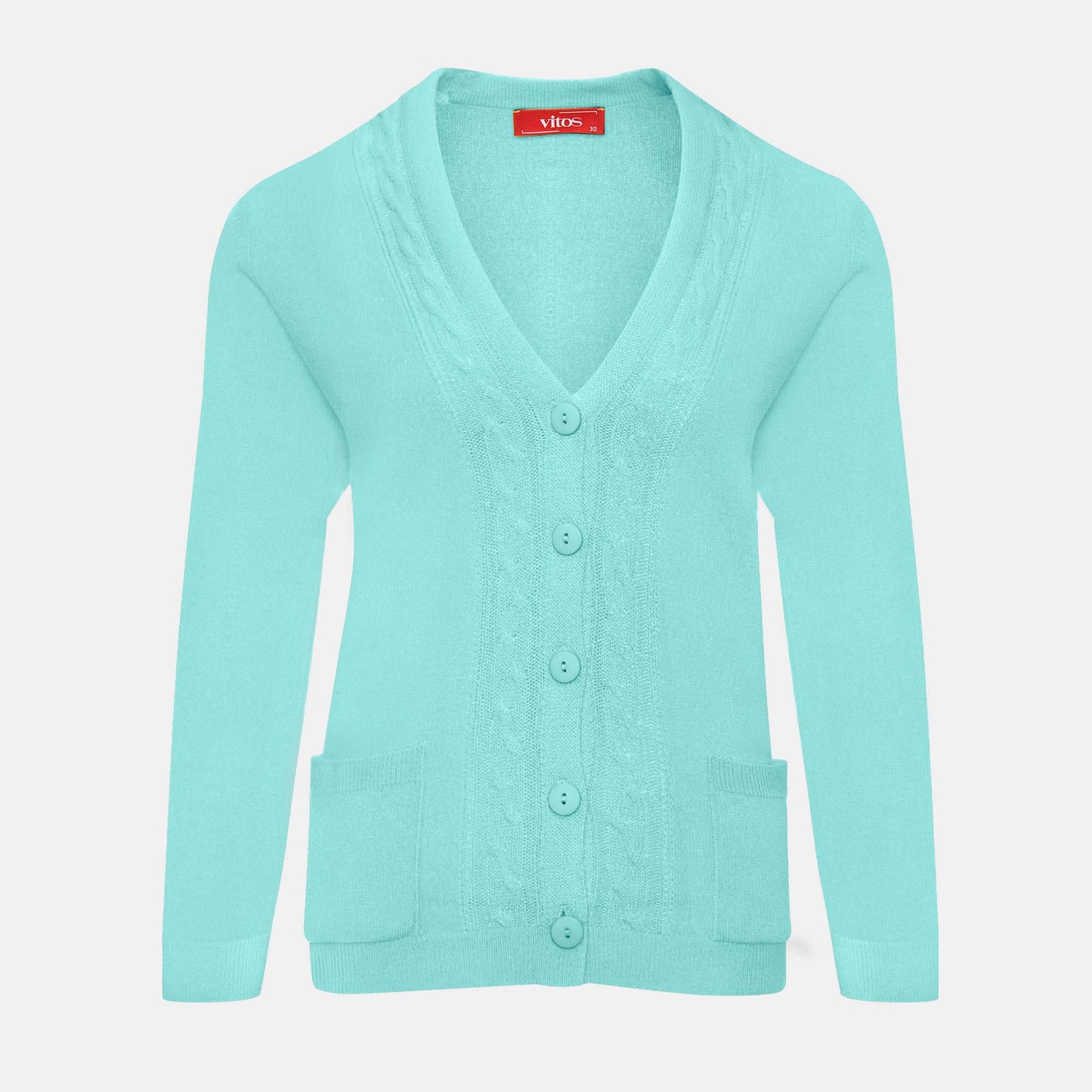 Cárdigan escote V trenza - C0082 Primavera