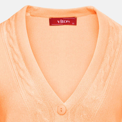 Cárdigan escote V trenza - C0082 Primavera