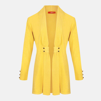 Cardigan solapa con botones - C8010 Atemporales