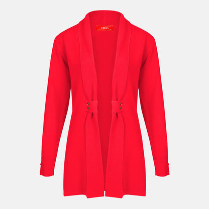 Cardigan solapa con botones - C8010 Primavera