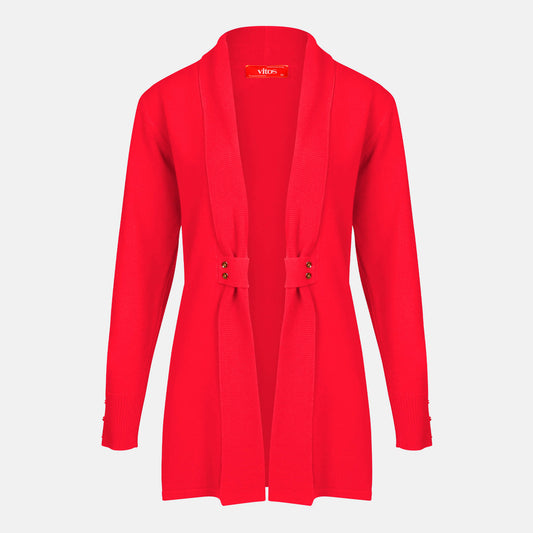 Cardigan solapa con botones - C8010 Primavera