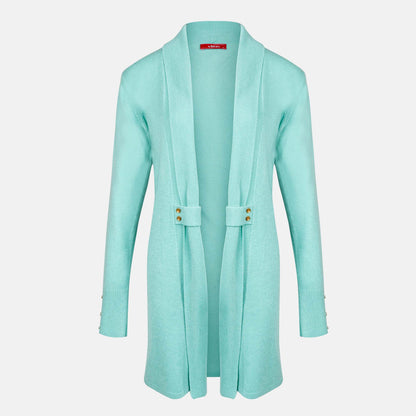 Cardigan solapa con botones - C8010 Atemporales