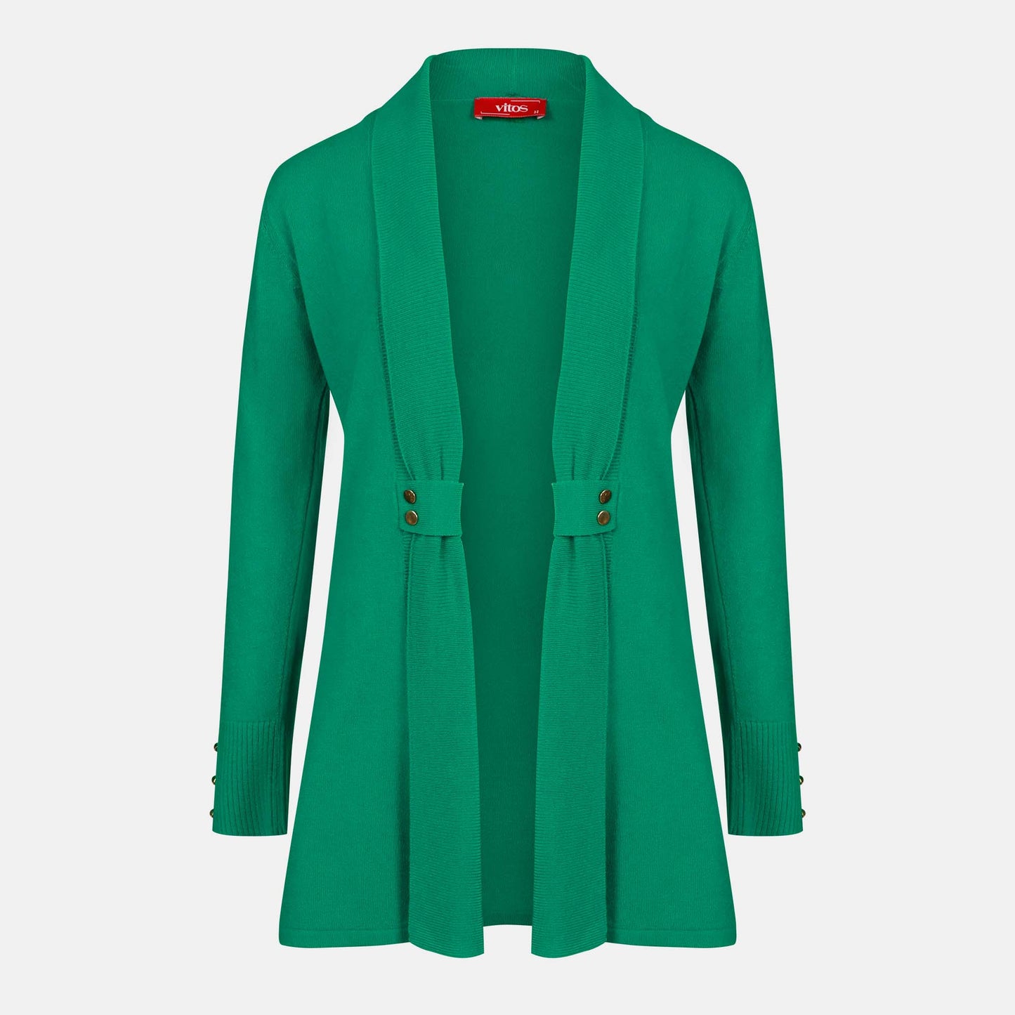 Cardigan solapa con botones - C8010 Atemporales