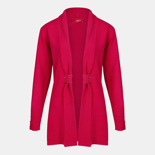 Cardigan solapa con botones - C8010 Atemporales