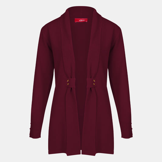 Cardigan solapa con botones - C8010 Invierno