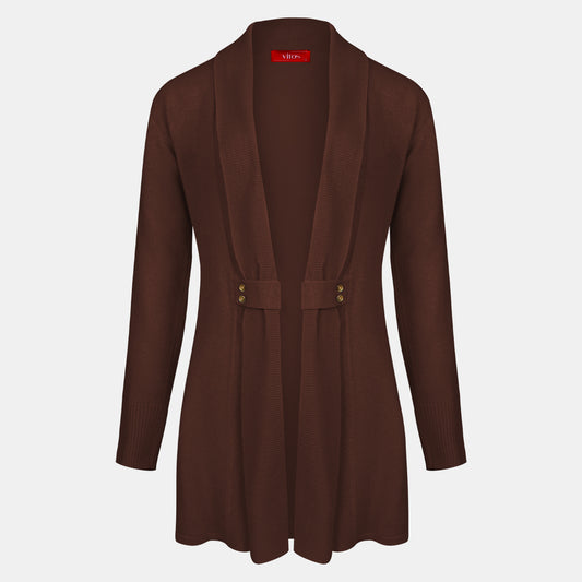 Cardigan solapa con botones - C8010 Invierno