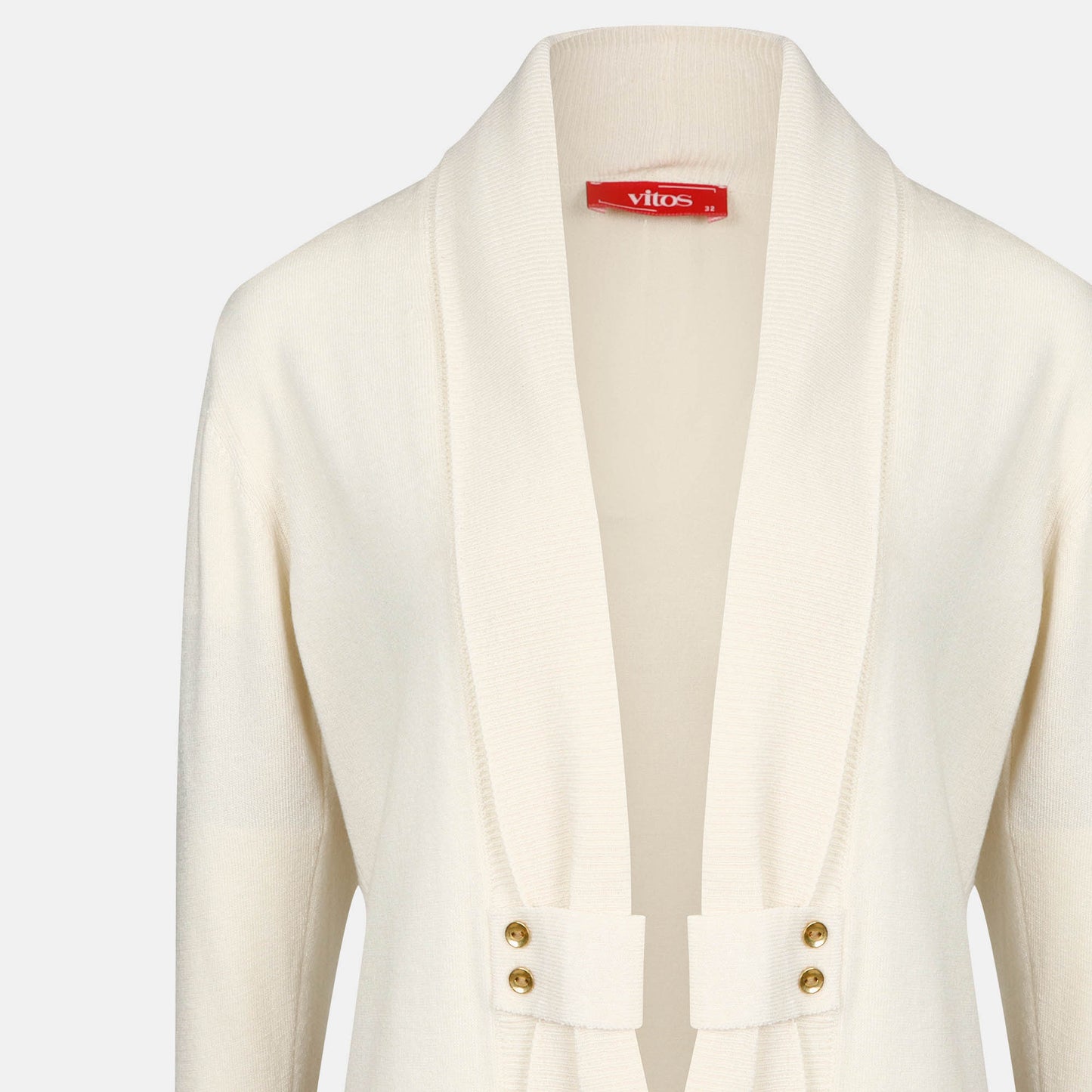 Cardigan solapa con botones - C8010 Clásicos
