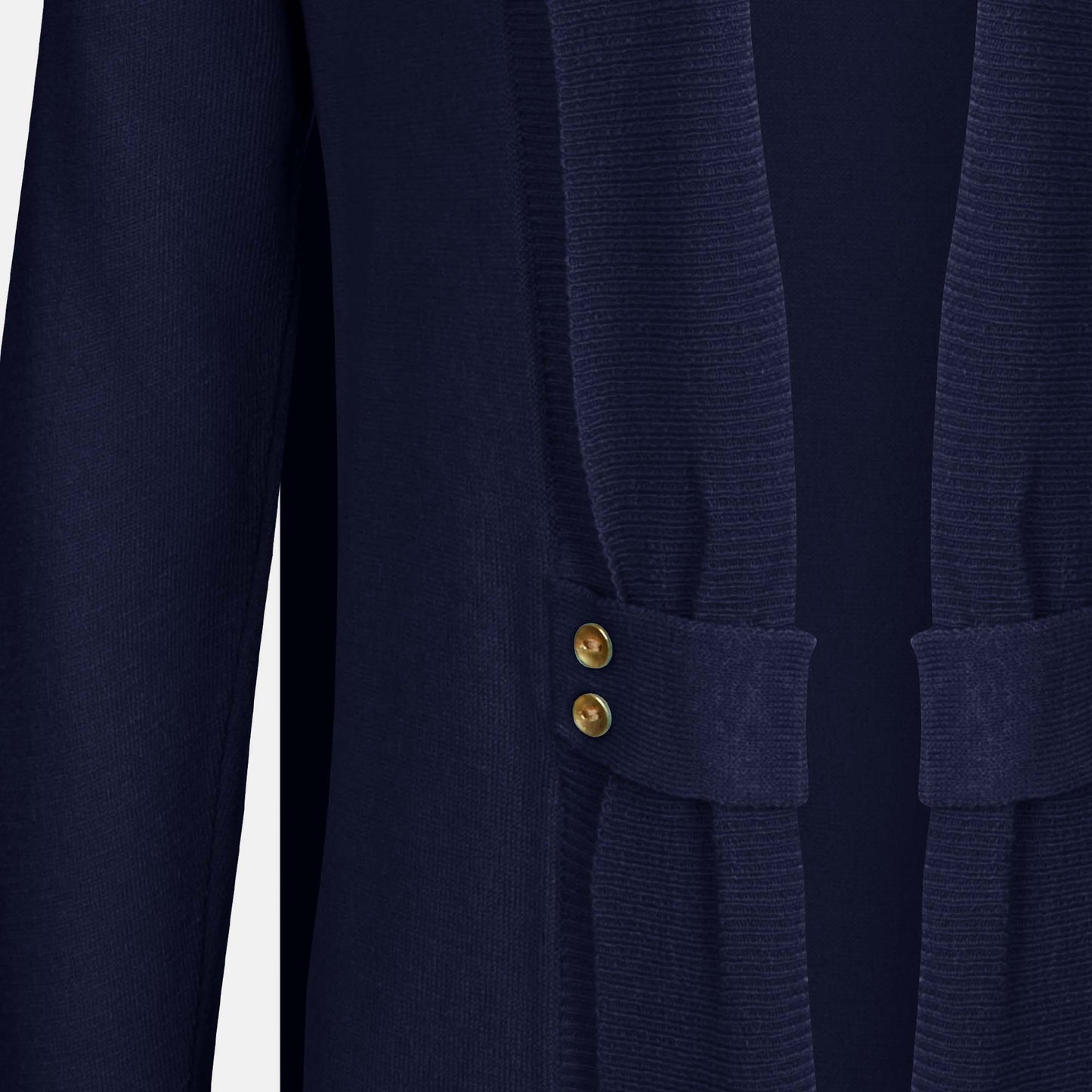 Cardigan solapa con botones - C8010 Clásicos