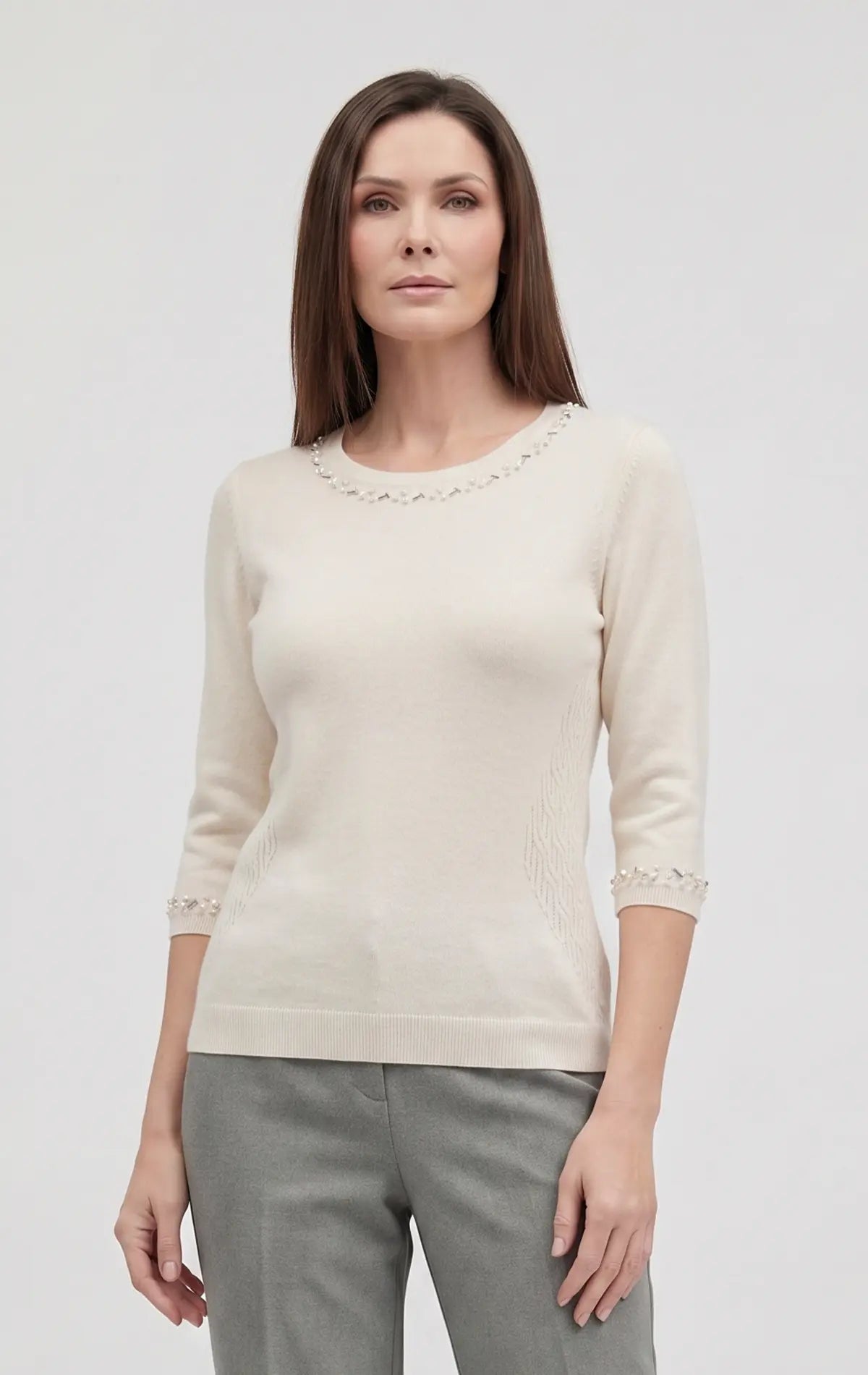 CI79801 - Blusa punto trenza estructura Siofra