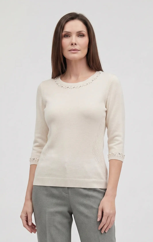 CI79801 - Blusa punto trenza estructura Siofra