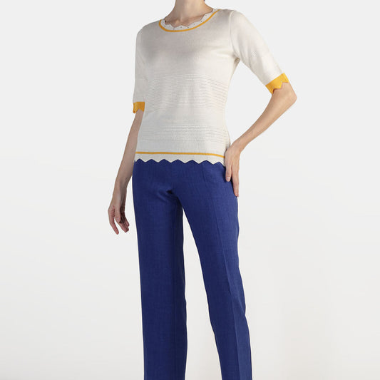 Blusa tejida contrastes Carlota