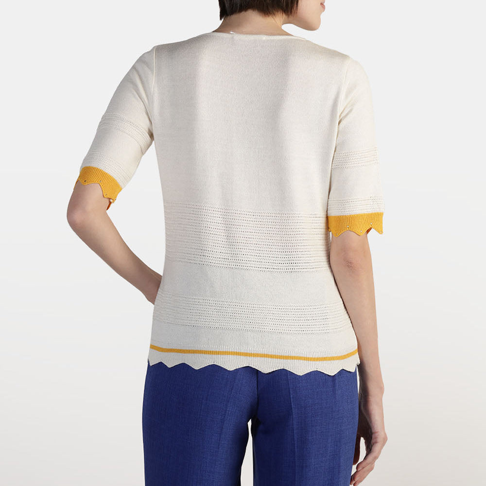 Blusa tejida contrastes Carlota