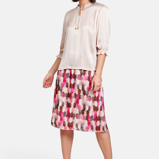 Blusa escote V escarola Vitoria