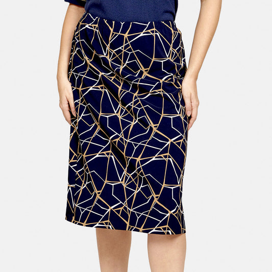 Falda estampada geométrico Toscana