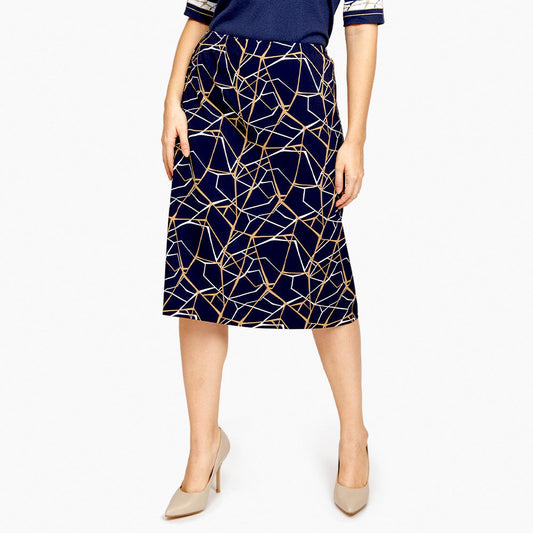 Falda estampada geométrico Toscana