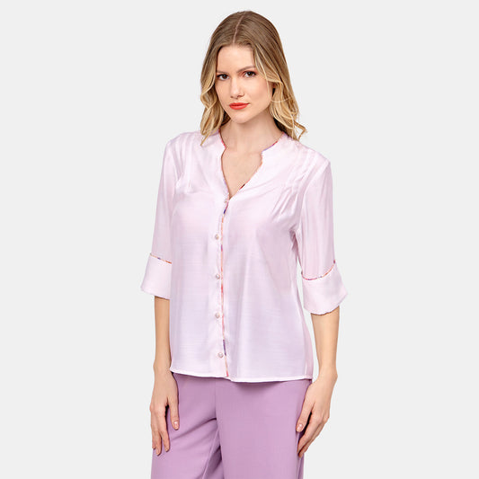 Blusa bierta de manga 3/4 Juquila