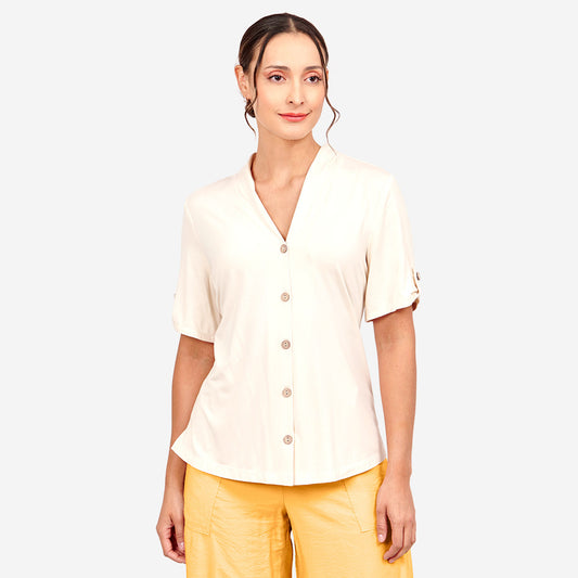 Blusa abierta manga corta Ajijic