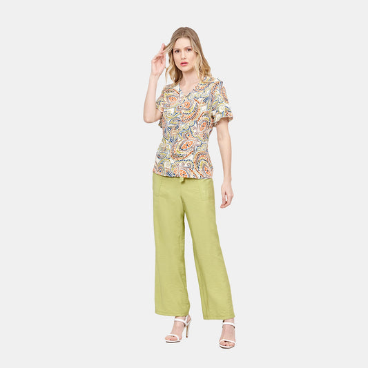 Blusa abierta estampado Taxco