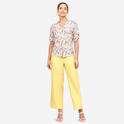 Blusa estampada con botones al frente Sayulita