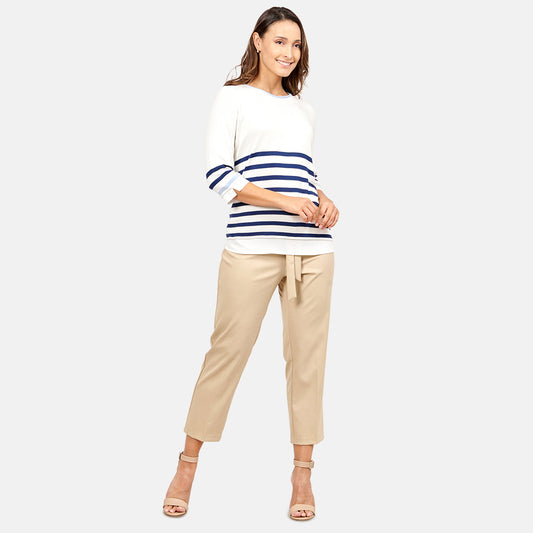Blusa rayas con detalle en puños Bernal