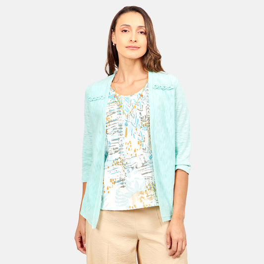 Twin Fix top estampado ensamble con tenza Sisal